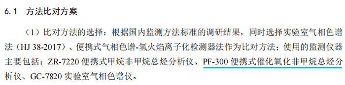 《固定污染源廢氣總烴、甲烷和非甲烷總烴的測定便攜式催化氧化-氫火焰離子化檢測器法》